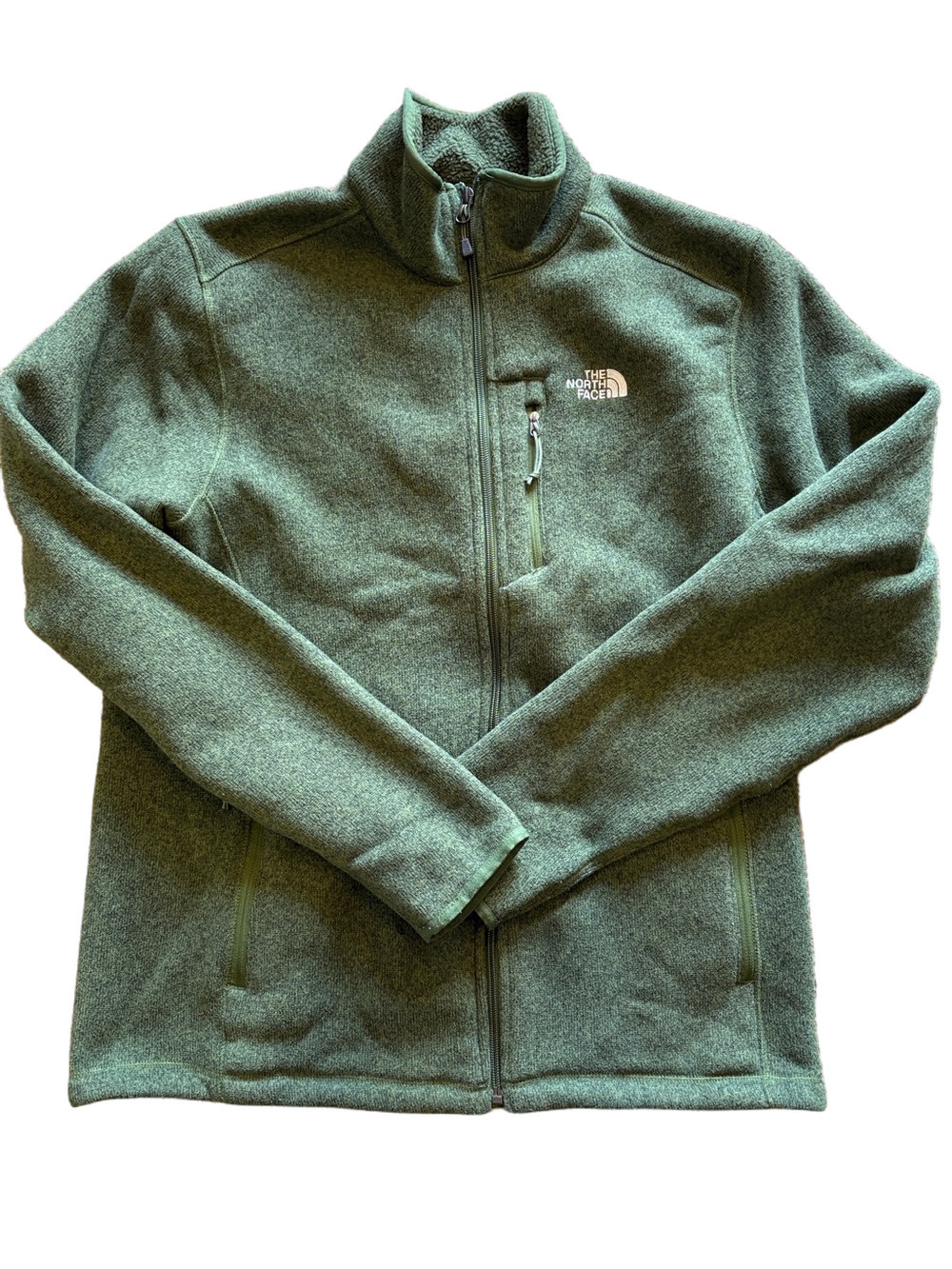 The North Face Gordon Lyons Full Zip Fleece Jacket Men’s Large Green